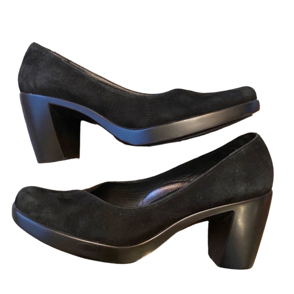 Dansko Tutti Pumps Heels Shoes Block Heel
Black Leather & Suede Size 39.5 us 9